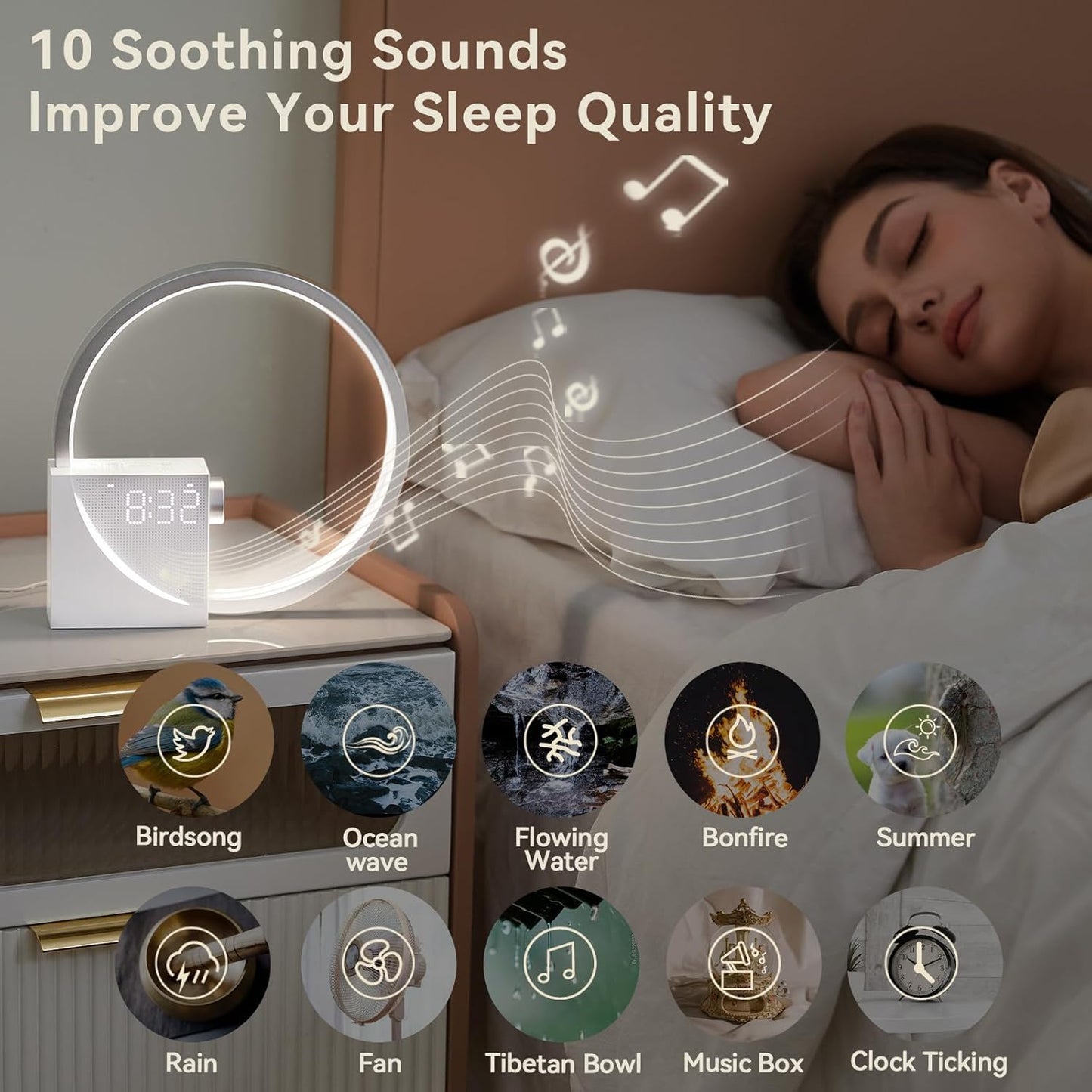 Vivilumens Sunrise Alarm Clock Wake-Up Light