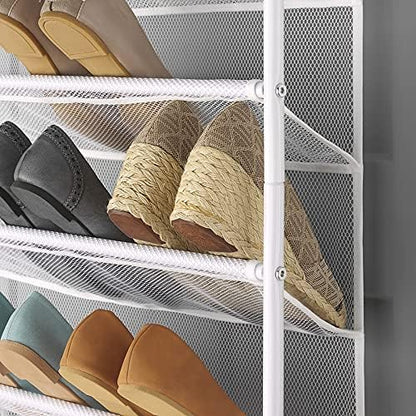 Whitmor Mesh  Metal Over-the-Door Shoe Organizer – 36 Pair Capacity
