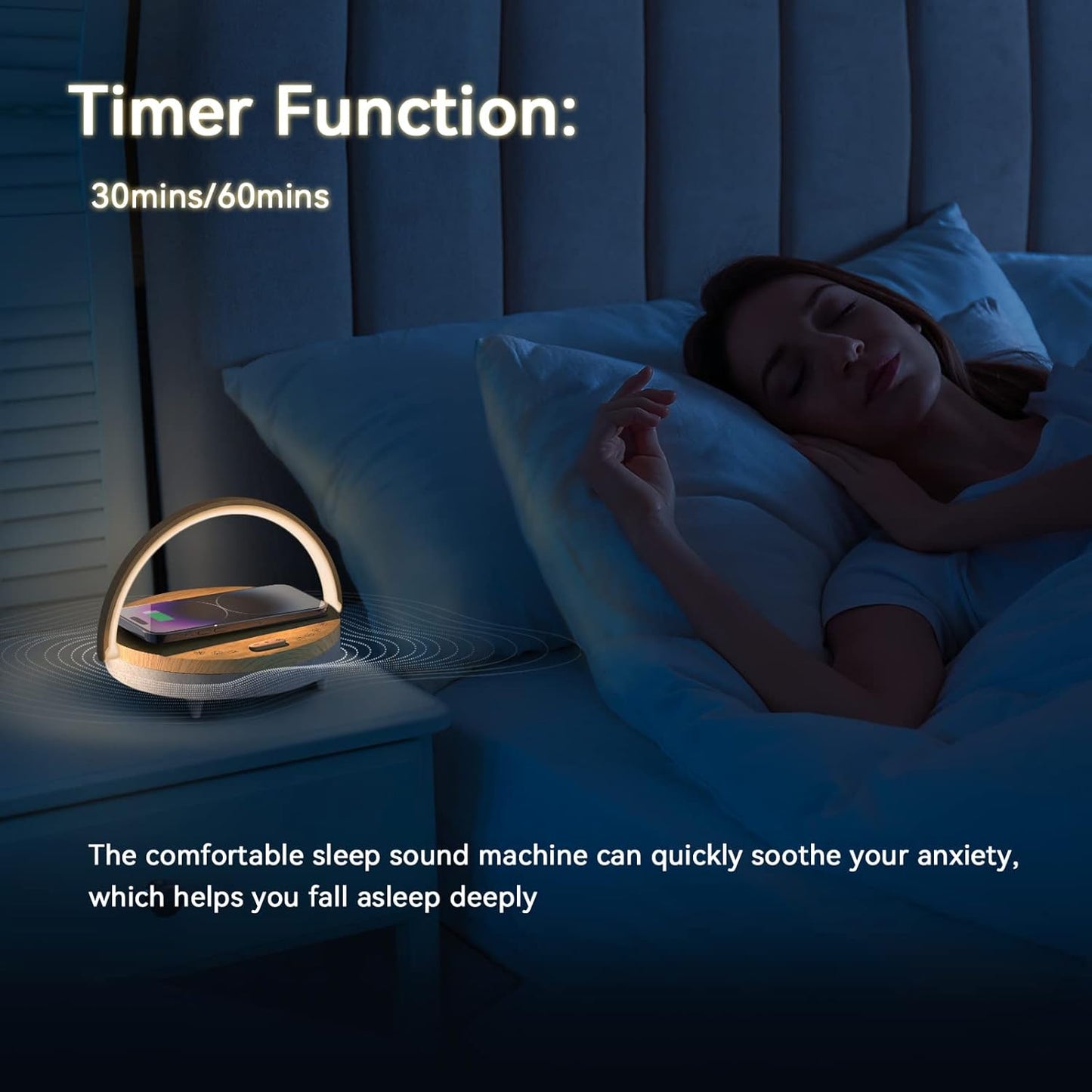 Vivilumens 6-in-1 Multifunctional Bedside Lamp