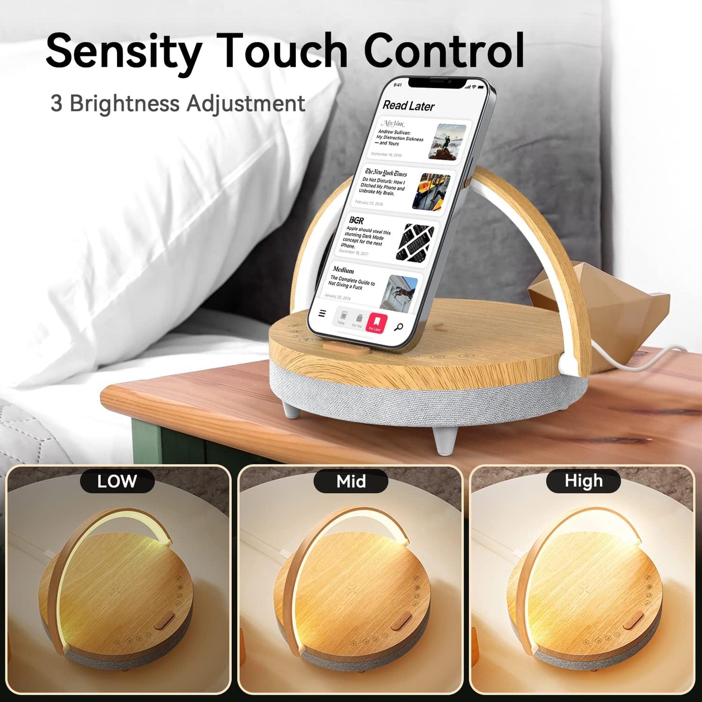 Vivilumens 6-in-1 Multifunctional Bedside Lamp