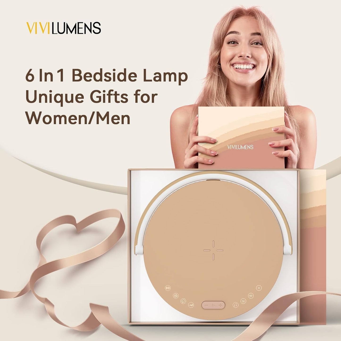 Vivilumens 6-in-1 Multifunctional Bedside Lamp
