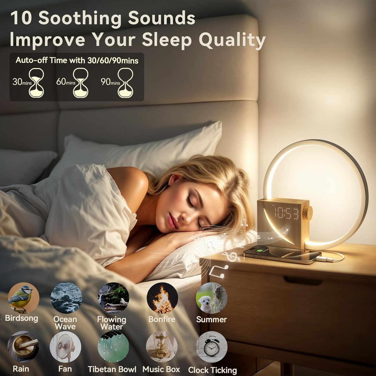 Vivilumens Sunrise Alarm Clock Wake-Up Light