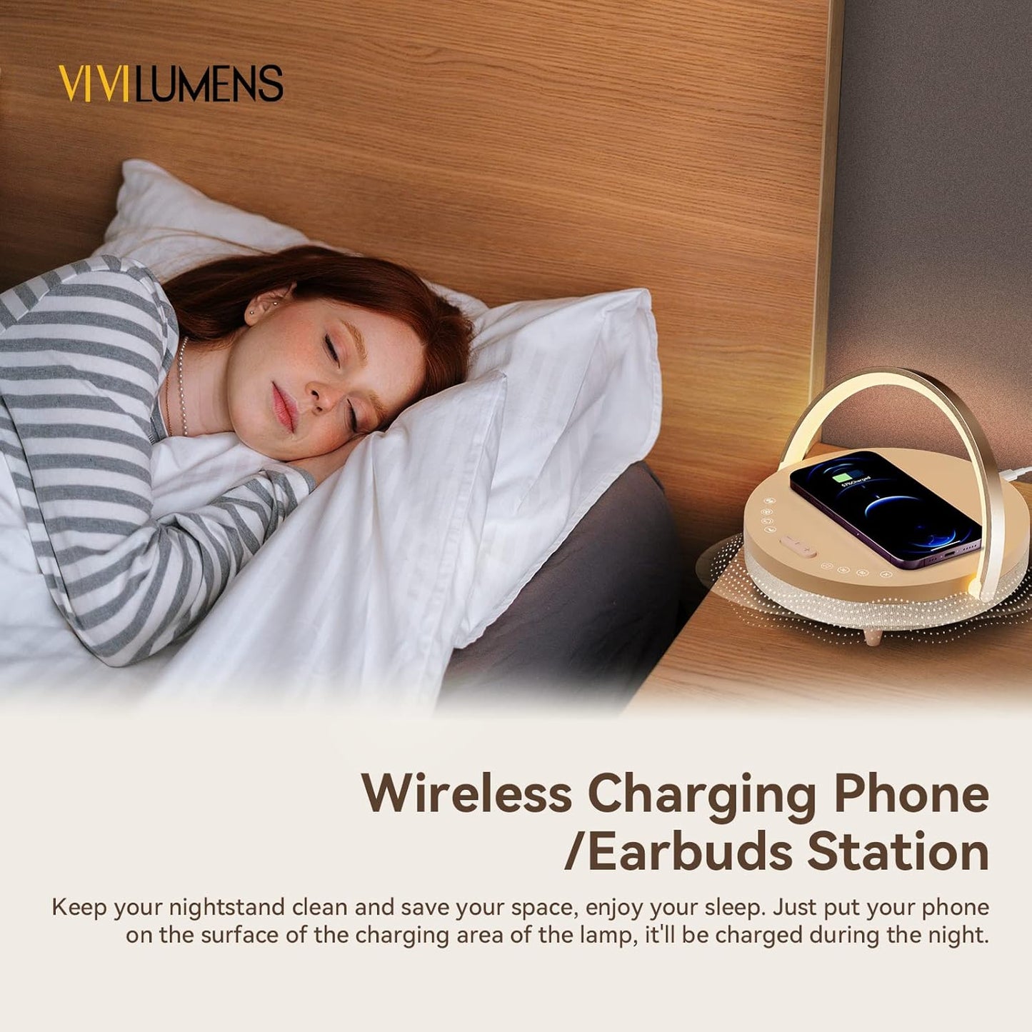 Vivilumens 6-in-1 Multifunctional Bedside Lamp