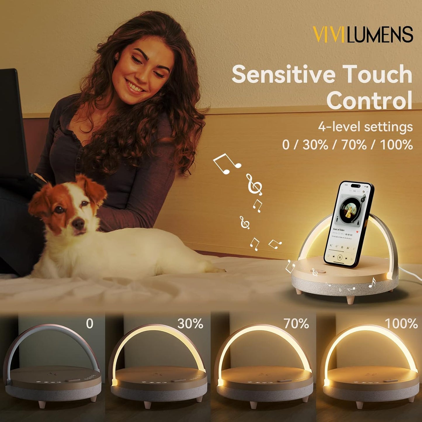 Vivilumens 6-in-1 Multifunctional Bedside Lamp