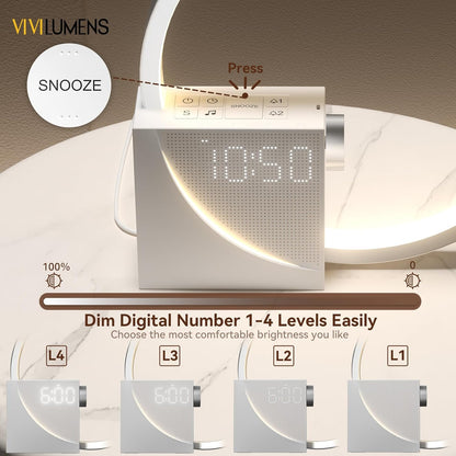Vivilumens Sunrise Alarm Clock Wake-Up Light