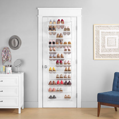 Whitmor Mesh  Metal Over-the-Door Shoe Organizer – 36 Pair Capacity