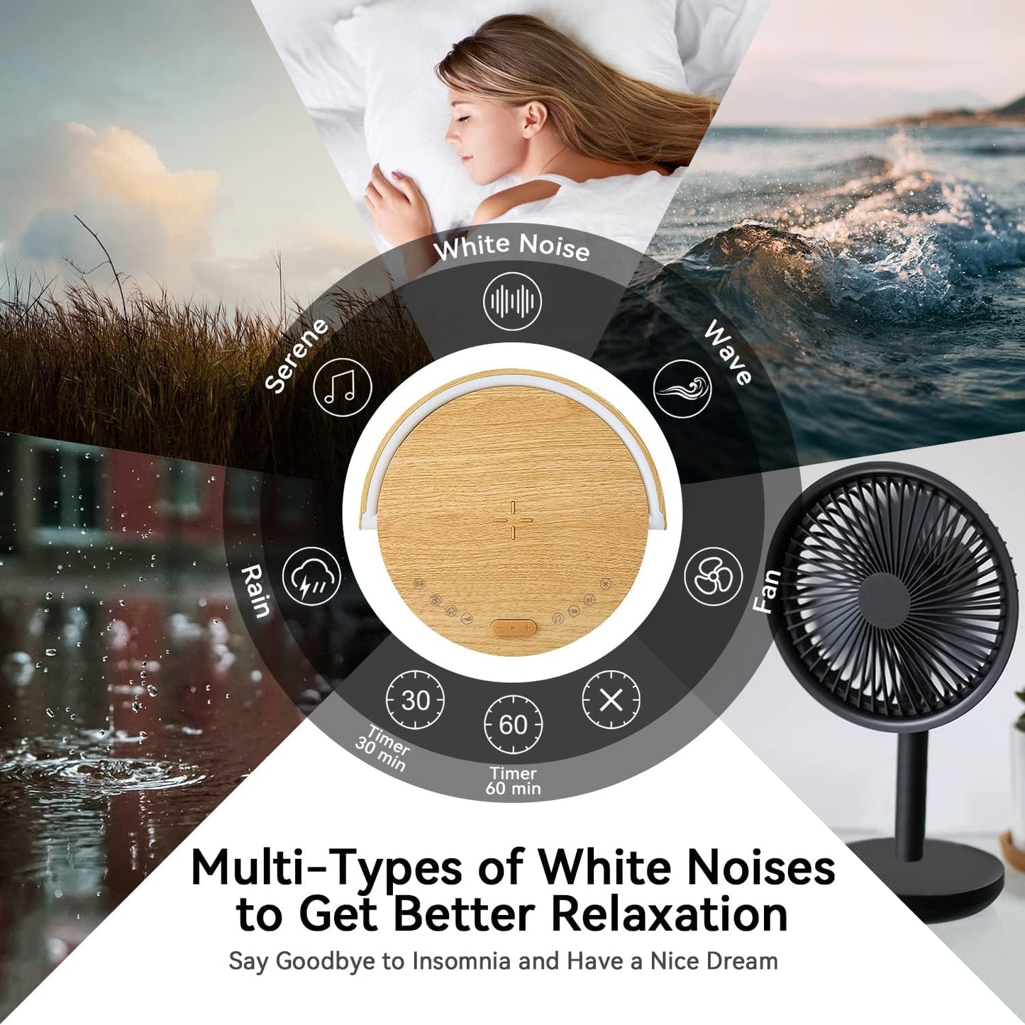 Vivilumens 6-in-1 Multifunctional Bedside Lamp